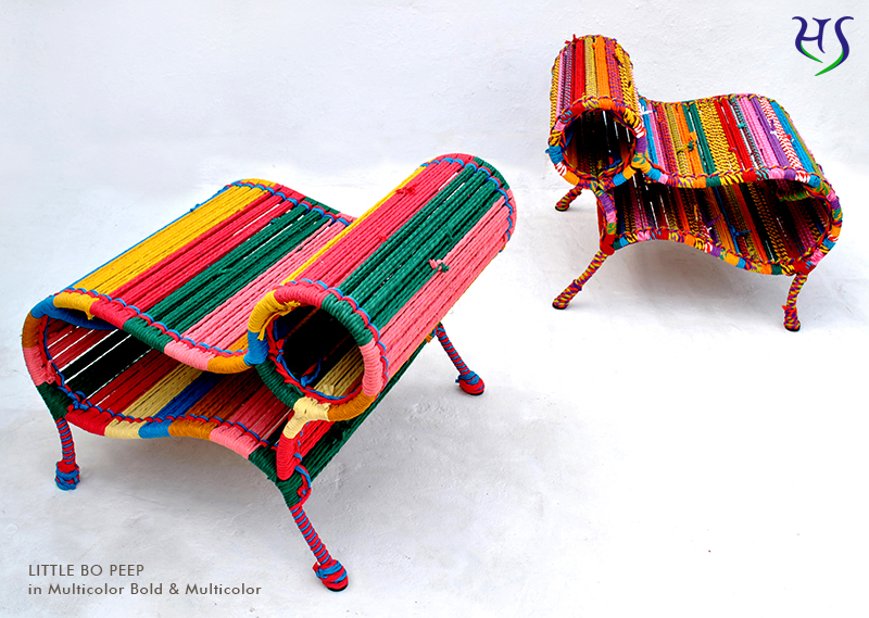 Little Bo Peep pair in Multicolor by Sahil & Sarthak 03